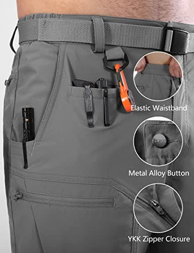Men's Water Resistant Quick Dry Cargo Hiking Shorts for Hiking and Outdoor Activities
| Lightweight Breathable Mens Car