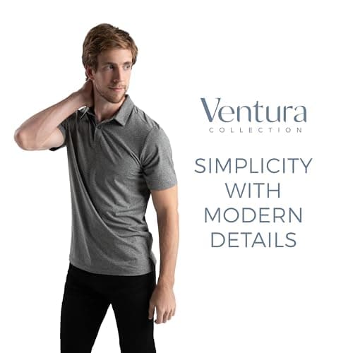 Holloway Men's Ventura Polo Shirt: Moisture Wicking+Cool Technology+Athletic Performance+Easy Care+Short Sleeve+Departme