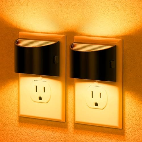 JandCase Automatic Night Lights Plug into Wall for Kids Bathroom Hallway Kitchen Bedroom Decor
| JandCase 2 Pack Modern