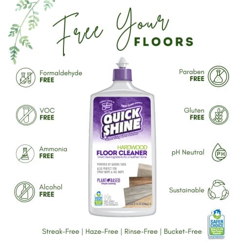 Quick Shine Floor Cleaner, Polish & Protectant Bundle - Homeowners' Choice for Sparkling Floors (2 Packs)
| Quick Shine
