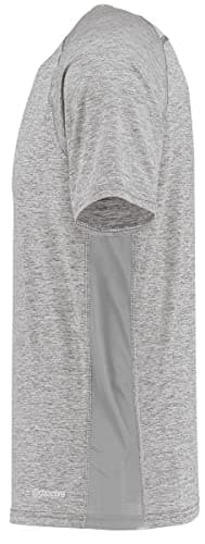 Holloway Men's Electrify Powered by Coolcore Tee - Athletic Grey XL - Fast Drying, Moisture Wicking, UV Protection