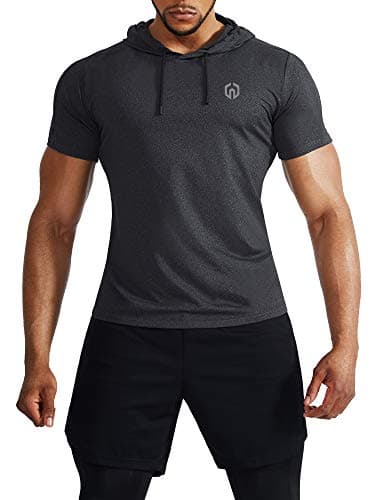 NELEUS Men's Dry Fit Performance Athletic Shirt with Hoods for Active Athletes during Gym Workouts
| NELEUS Men's Dry F