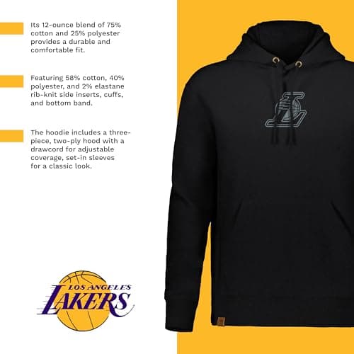 Holloway NBA Classic Hoodie Comfortable Pullover with Team Logo for Men Game Day and Casual