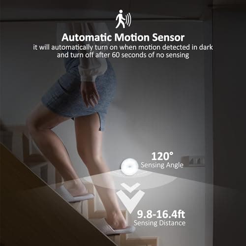 Motion Sensor LED Night Light 2 Pack for Bedroom and Bathroom
| Dusk to Dawn Motion Sensor Night Light 2 Pack for Stair