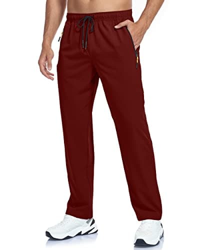 GAXIDES Men's Lightweight Breathable Quick Dry Fit Waterproof Hiking Pants for Camping, Fishing, Running and Athletic A