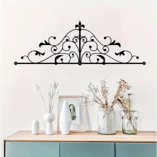 DUOOLN Metal Scroll Wall Decor for Modern Living Room and Bedroom
| Arched Iron Vine Wall Decor Art for Indoor and Outd