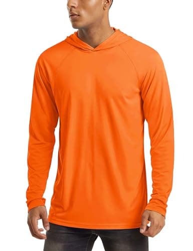 UPF 50+ Men's Hooded Sun Protection T-Shirts for Fishing and Athletic Pursuits
| Men's Hooded UPF 50+ Sun Protection Lo