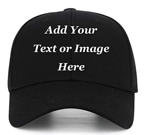 HOFO Custom Text Baseball Cap + Adjustable Trucker Caps + Casual Sun Protection Hat for Men and Women as Gifts