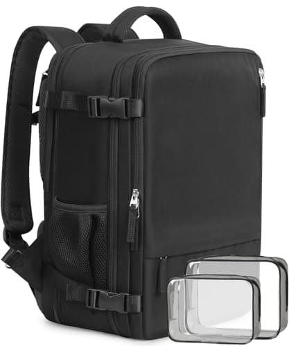 Black Large Carry On Backpack for Men and Women suitable for Business, Work, Gym, and Weekender Trips
| Black Personal