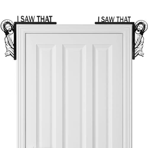 Two Pack I Saw That Door Sitter Wood Frame Decor Left & Right for Home Office Mirror Cabinet
| I Saw That Door Sitter C