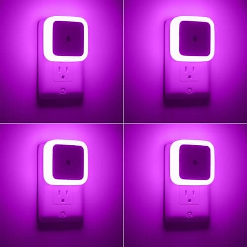 Sujeet Blue Dusk to Dawn Night Light 4 Pack for Bedroom Bathroom Hallway  
Sujeet Blue Night Lights 4 Pack Plug into Wal
