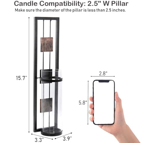 Metal Wall Sconce Candle Holder for Living Room, Bathroom, and Dining Room - Set of 2 | Trendy Decor
| Metal Wall Decor
