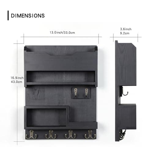 Luxury Black DOPACE Key Holder for Wall Best Organizer
| DOPACE Key Racks for Home Entryway Decor Wall Mount
| DOPACE K