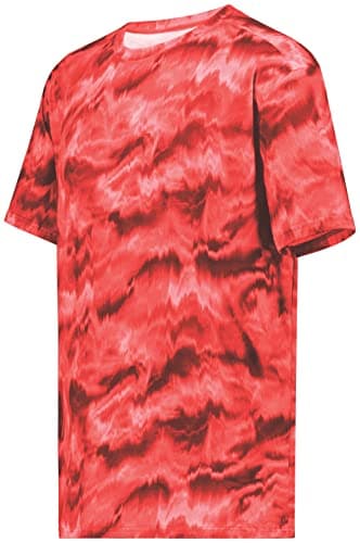 Holloway Men's Stock Cotton-Touch Poly Tee + Comfort + Outdoor + Lightweight + Stretchy + Medium Size + 100% Polyester +