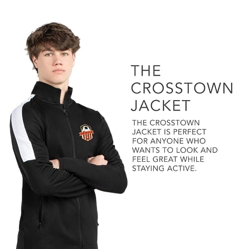 Holloway Men's Crosstown Jacket Warm Fleece Jogger Jacket for Outdoor FallWinter Activities Adjustable Hood Stretch Fabr