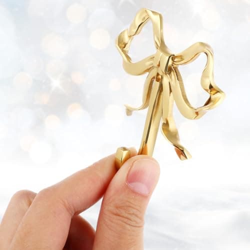 Gold Metal Bow Hook for Hanging Hat Towel Coat in Home Kitchen Bathroom Office
| Retro Decor Wall Hanger with Screw for
