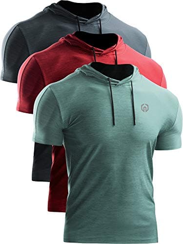 NELEUS Men's Dry Fit Performance Athletic Shirt with Hoods for Active Athletes during Gym Workouts
| NELEUS Men's Dry F