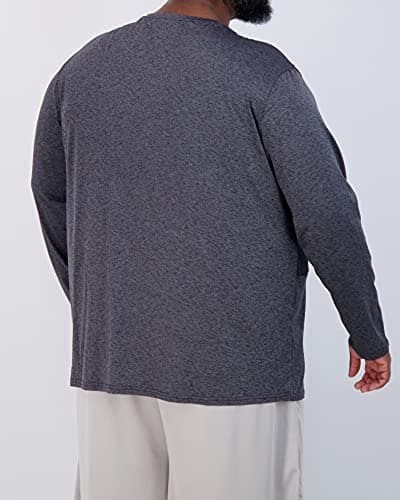Real Essentials Men’s Big & Tall Tech Stretch Long-Sleeve & Short-Sleeve Dry-Fit T-Shirt 3 Pack 3XT-5XT
Real Essentials