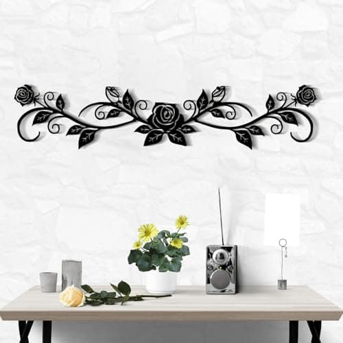 DUOOLN Metal Scroll Wall Decor for Modern Living Room and Bedroom
| Arched Iron Vine Wall Decor Art for Indoor and Outd