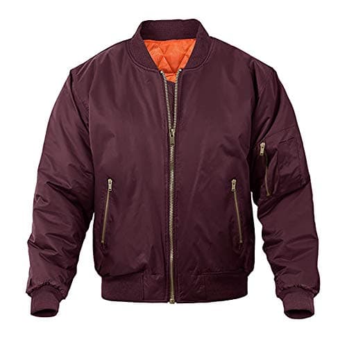 Magnivit Men's Warm Bomber Jacket for Casual Fall Winter and Military Style Outwear
| Magnivit Men's Stylish Bomber Jac