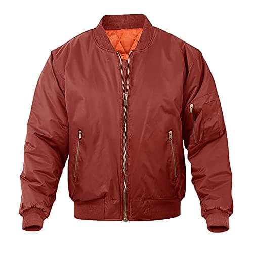 Magnivit Men's Warm Bomber Jacket for Casual Fall Winter and Military Style Outwear
| Magnivit Men's Stylish Bomber Jac