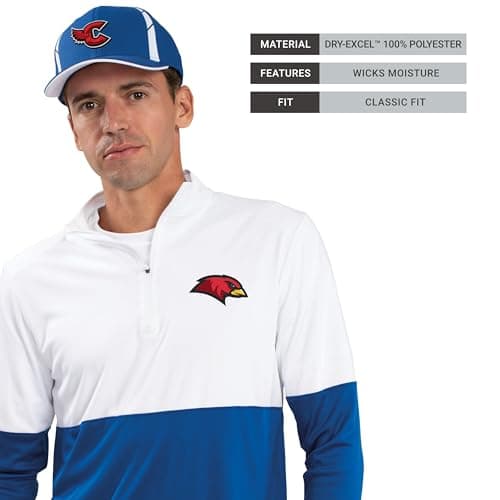 Holloway Men's Momentum Team 1/4 Zip Pullover Premium Fleece Men's Tech Tee for Outdoor Activities
| Holloway Men's Mom