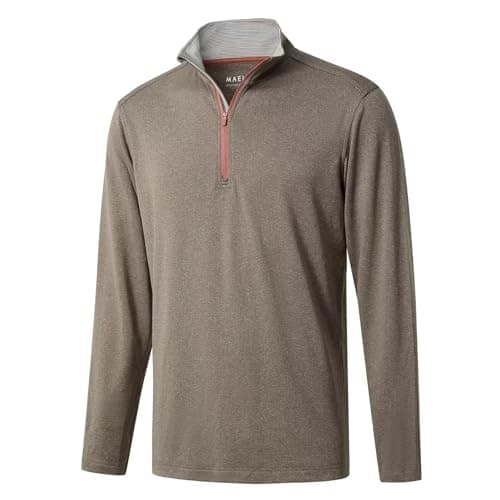 M MAELREG Quarter Zip Golf Pullover Men's Dry Fit Long Sleeve Performance Wicking Sweatshirt forMen
