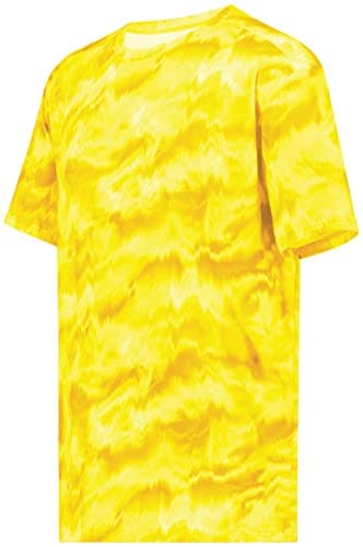 Holloway Men's Stock Cotton-Touch Poly Tee + Comfort + Outdoor + Lightweight + Stretchy + Medium Size + 100% Polyester +