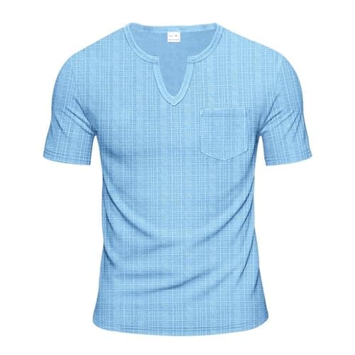 BIDDENANT Men's V-Neck Casual Shirts Short Sleeve Slim Fit Tees for Workout and Everyday Wear
| Stylish Men's V-Neck Ca