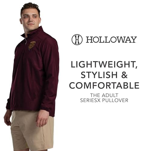 Holloway Men's Seriesx Pullover Fleece Jogger - Warmth for Active Men in Cold Weather - Stretchy Fit, Quick-Dry Technolo