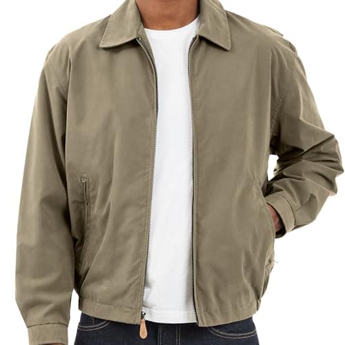 LONDON FOG Men's Auburn Zip-Front Golf Jacket for Regular & Big-Tall Sizes | Premium Waterproof Golf Jacket | Perfect fo