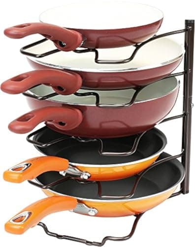 Deco Brothers Kitchen Cabinet and Counter Pan Organizer Rack - Bronze for Kitchen Storage Solutions
| Deco Brothers Bro