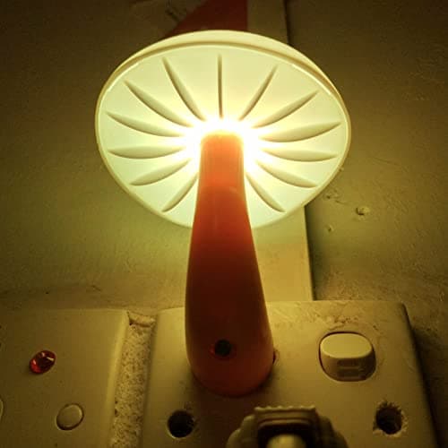 AUSAYE Energy Saving Night Light Cute Mushroom Lamp for Adults and Kids Room Bathroom Kitchen