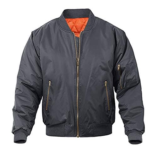 Magnivit Men's Warm Bomber Jacket for Casual Fall Winter and Military Style Outwear
| Magnivit Men's Stylish Bomber Jac