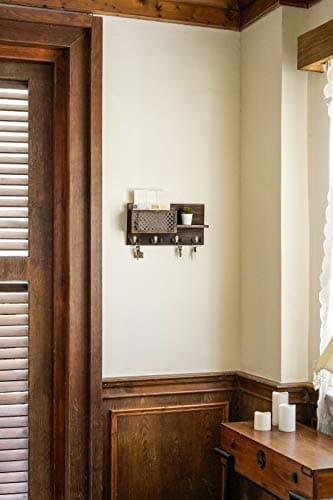 Dahey Key Holder Wall Mounted Mail Holder Bronze for Wall Entryway Rustic Home Decor Rustic Home Decor Key Holder for En