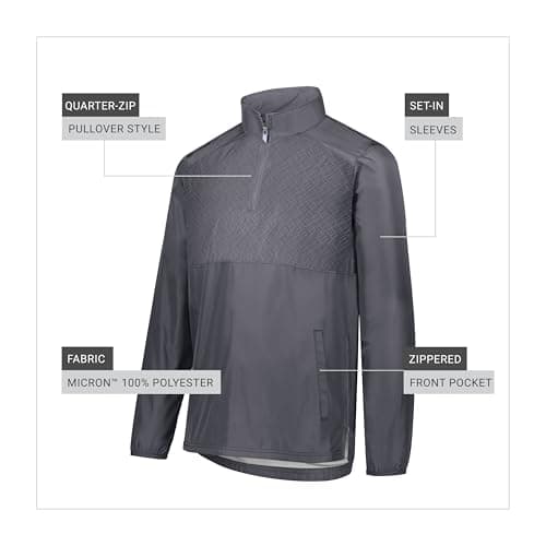 Holloway Men's Seriesx Pullover Fleece Jogger - Warmth for Active Men in Cold Weather - Stretchy Fit, Quick-Dry Technolo
