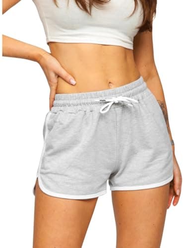 Hanyomo Women's Yoga Fitness Terry Cotton Shorts for Gym Running and Bodybuilding - Moisture Wicking and Breathable
| H