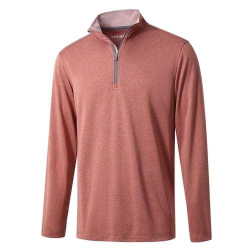 M MAELREG Quarter Zip Golf Pullover Men's Dry Fit Long Sleeve Performance Wicking Sweatshirt forMen