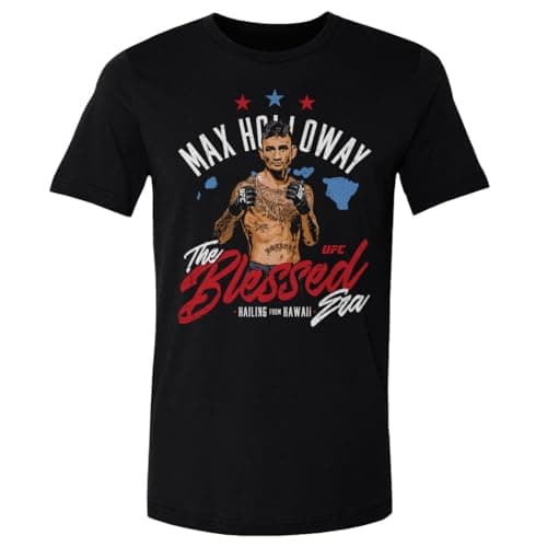 Max Holloway UFC Shirt - 500 Level The Blessed Hawaii WHT for Fighters & Fans | Training & Gym Wear