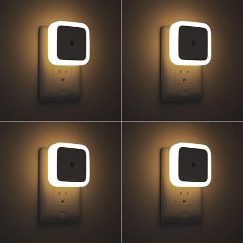 Sujeet Blue Dusk to Dawn Night Light 4 Pack for Bedroom Bathroom Hallway  
Sujeet Blue Night Lights 4 Pack Plug into Wal