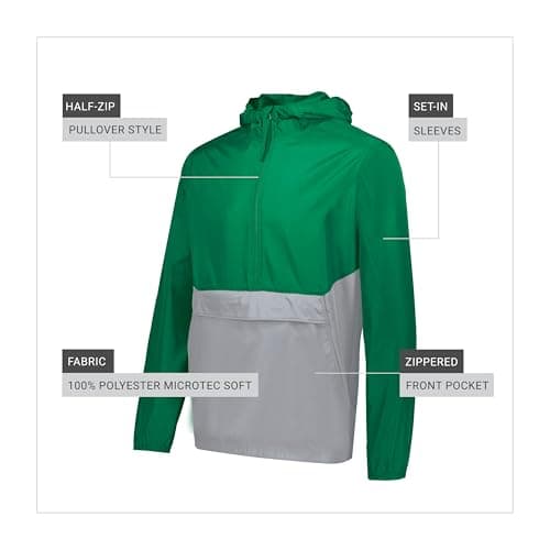 Holloway Men's Pack Pullover + Warmth + Outdoor Adventures + Lightweight + Moisture-Wicking + Spacious Pockets + Durable