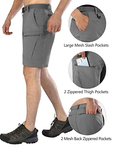 Men's Water Resistant Quick Dry Cargo Hiking Shorts for Hiking and Outdoor Activities
| Lightweight Breathable Mens Car