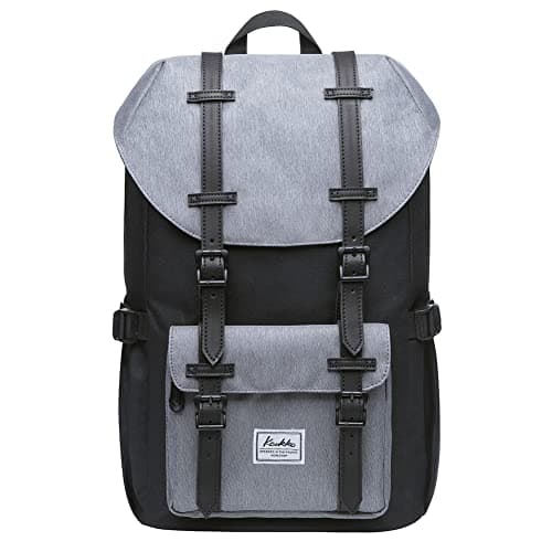 KAUKKO 15.6 Inch Laptop Outdoor Backpack for Men and Women Traveling Rucksack (5-8-Black)