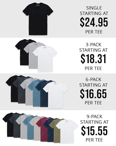 INTO THE AM Mens Short Sleeve T Shirt - Soft Fitted 4XL Fresh Classic