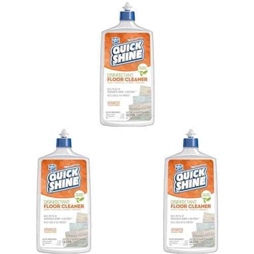 Hospital-Grade Quick Shine 27oz Disinfectant Floor Cleaner | Kills 99.9% Germs & Bacteria | Power of Hydrogen Peroxide