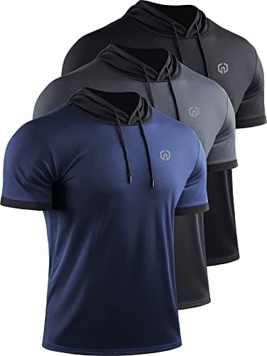 NELEUS Men's Dry Fit Performance Athletic Shirt with Hoods for Active Athletes during Gym Workouts
| NELEUS Men's Dry F