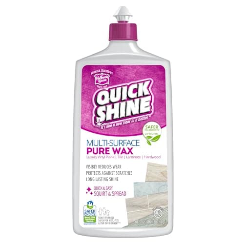 Quick Shine Pure Floor Wax 27oz | Restore, Protect, Refresh Regular & Hardwood Floors | U.S. EPA Safer Choice

Quick Shi