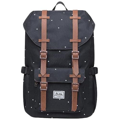 KAUKKO 15.6 Inch Laptop Outdoor Backpack for Men and Women Traveling Rucksack (5-8-Black)