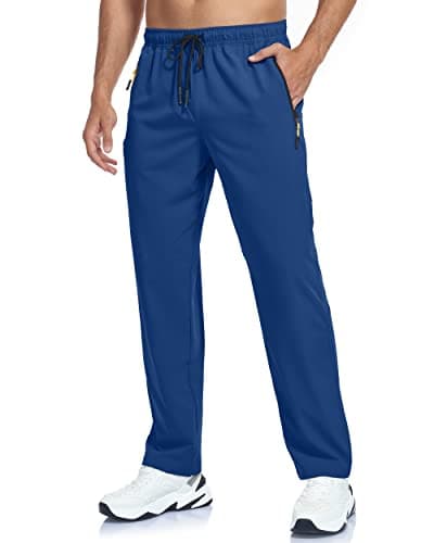 GAXIDES Men's Lightweight Breathable Quick Dry Fit Waterproof Hiking Pants for Camping, Fishing, Running and Athletic A