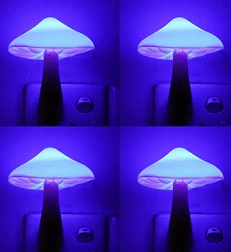 AUSAYE Energy Saving Night Light Cute Mushroom Lamp for Adults and Kids Room Bathroom Kitchen